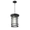 Z-Lite Jordan 1 Light Outdoor Chain Mount Ceiling Fixture, Black And Clear Seedy 570CHB-BK - alternate 5